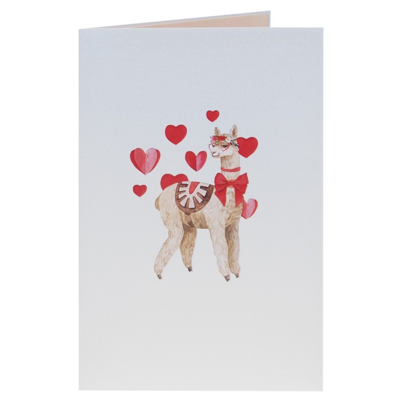 Llama Pop Up Card cover