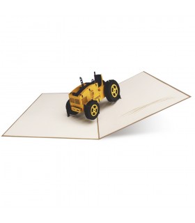 geklappte Traktor Pop Up Karte