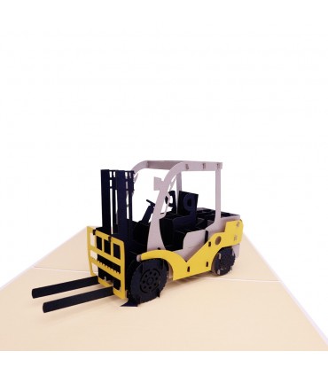 Forklift pop up card