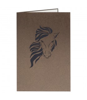 Pferd Pop Up Karte Vorderseite