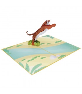 Tiger pop up card overview
