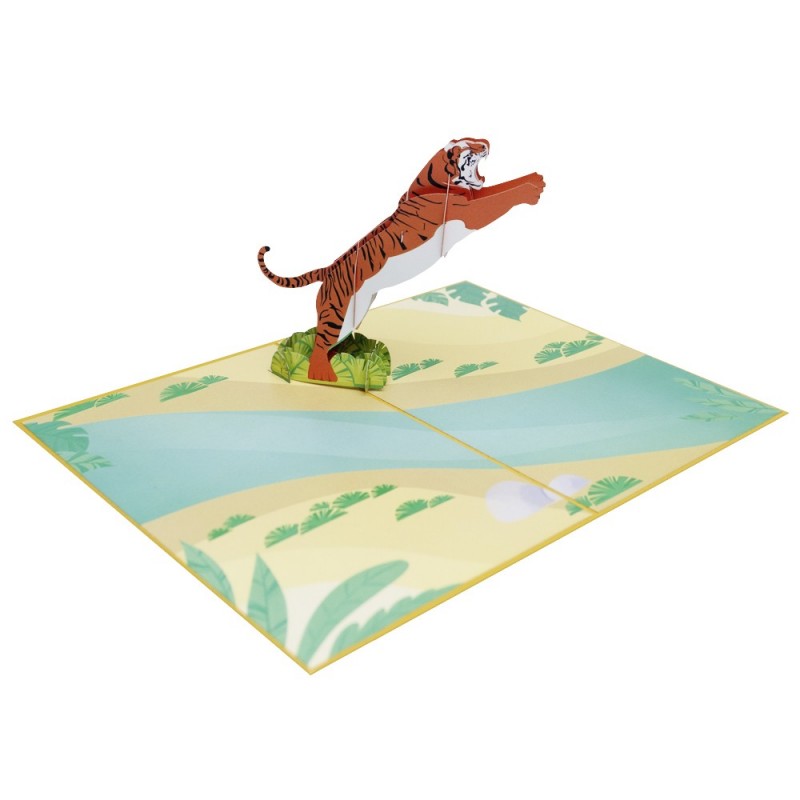 Tiger pop up card overview