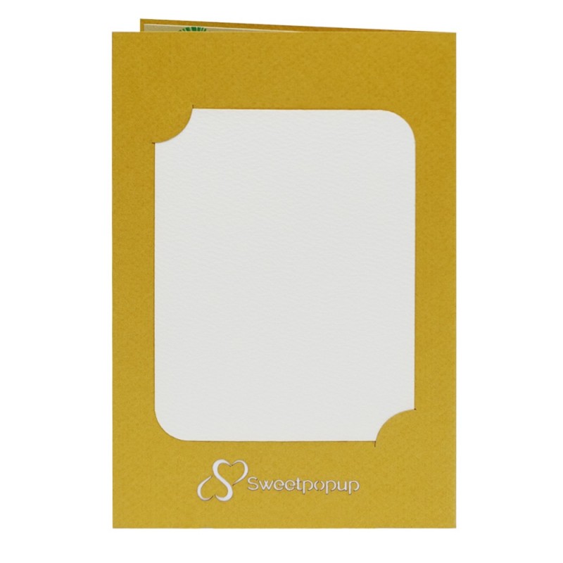 Tiger pop up card backside