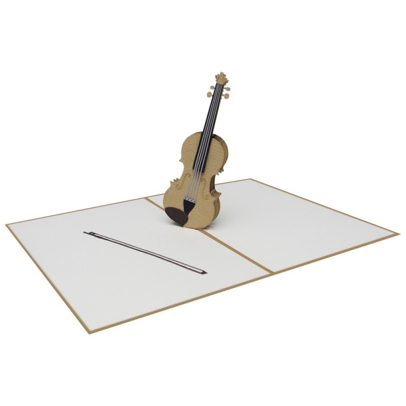 Violine Pop Up Karte