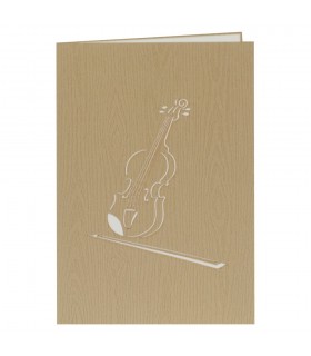 Violine Pop Up Karte