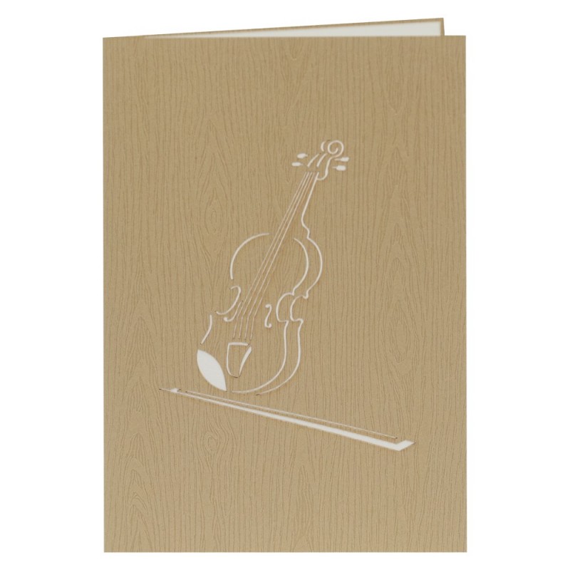 Violine Pop Up Karte