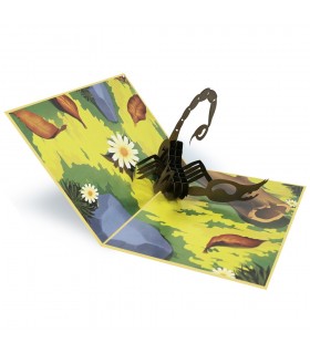 foldable Scorpion pop up card