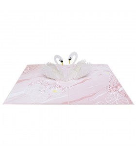 Flamingo pop up card overview