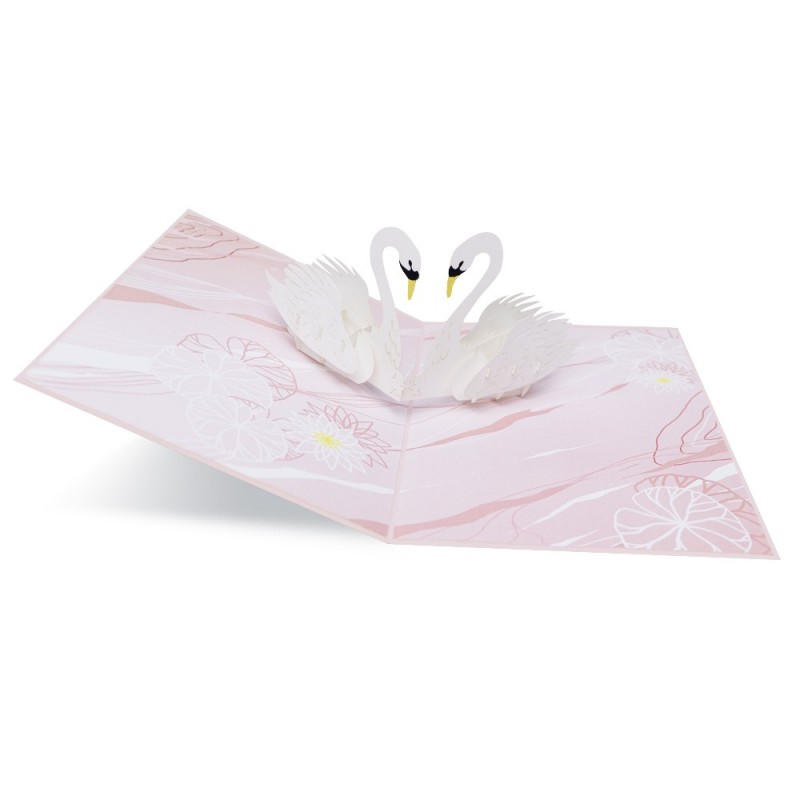 foldable Flamingo pop up card