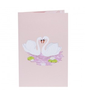 Flamingo pop up card cover