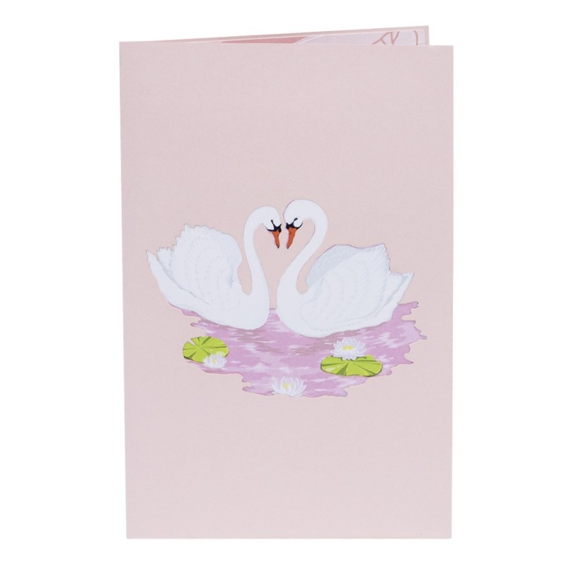 Flamingo pop up card cover
