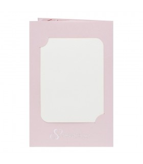 Flamingo pop up card backside