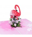 Flamingo pop up card