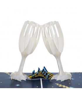 wine glasses pop up card detail