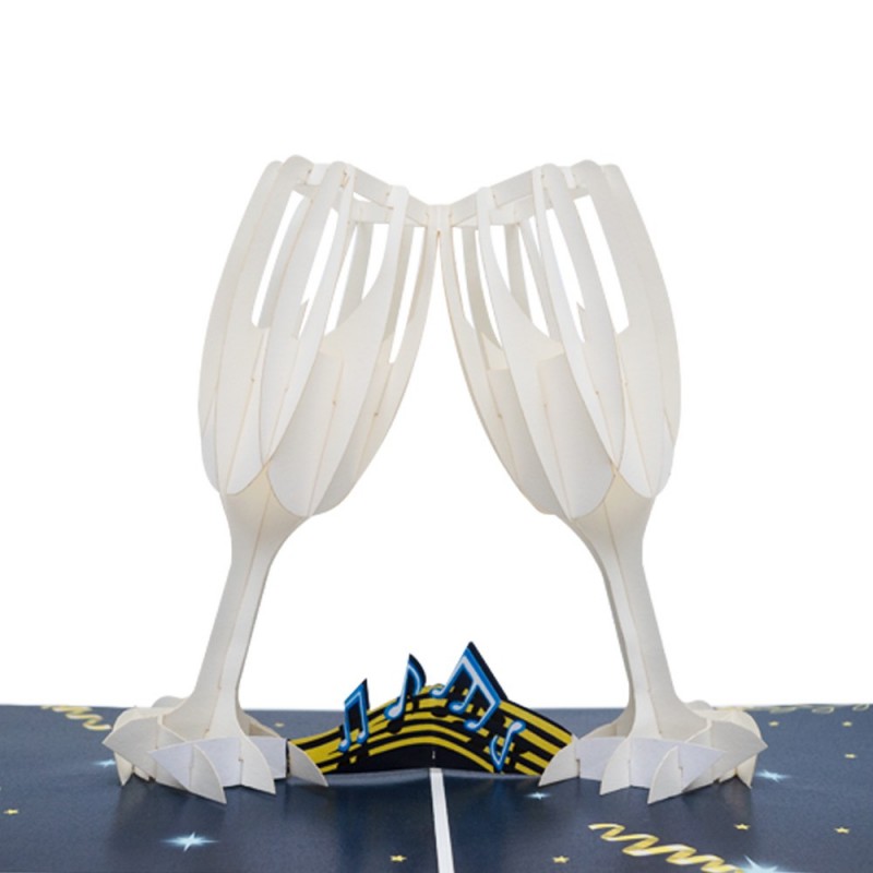 wine glasses pop up card detail