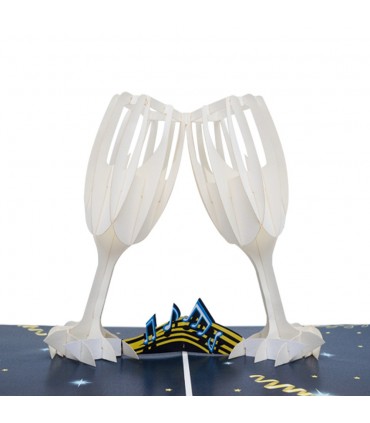 wine glasses pop up card detail