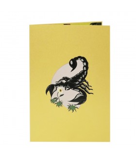 Scorpion pop up card cover