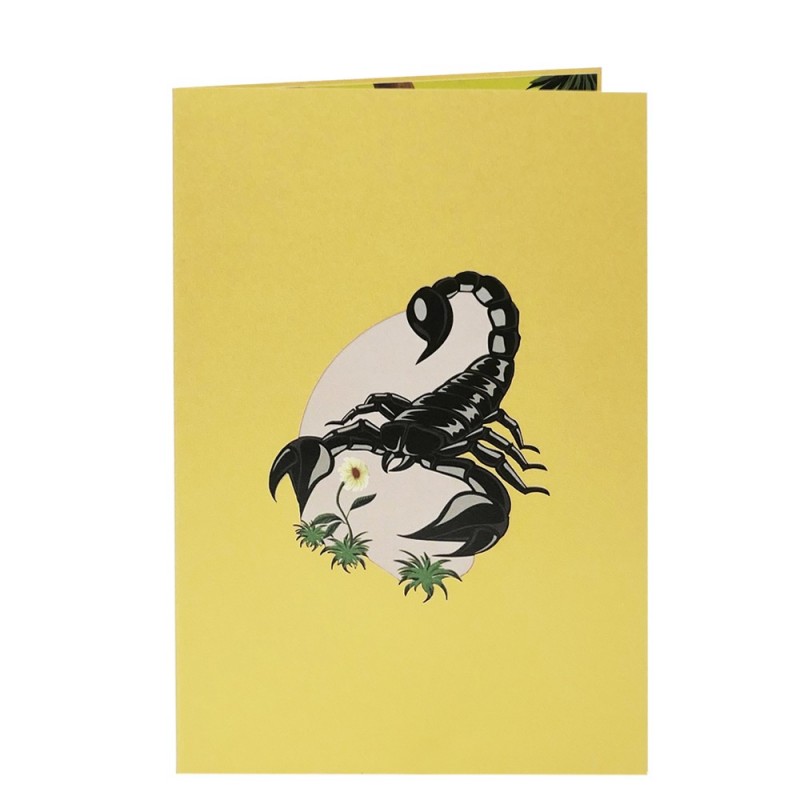 Scorpion pop up card cover