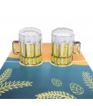 two glasses of beer pop up card