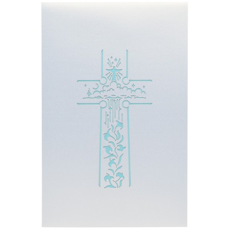 Cross pop up card cover