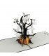 Halloween pop up card detail
