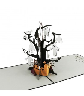 Halloween Pop Up Karte Detail