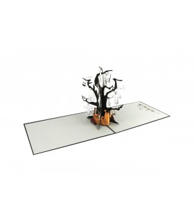 Halloween pop up card overview