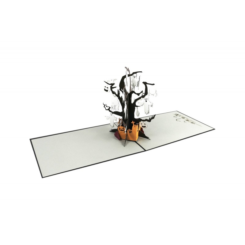 Halloween pop up card overview