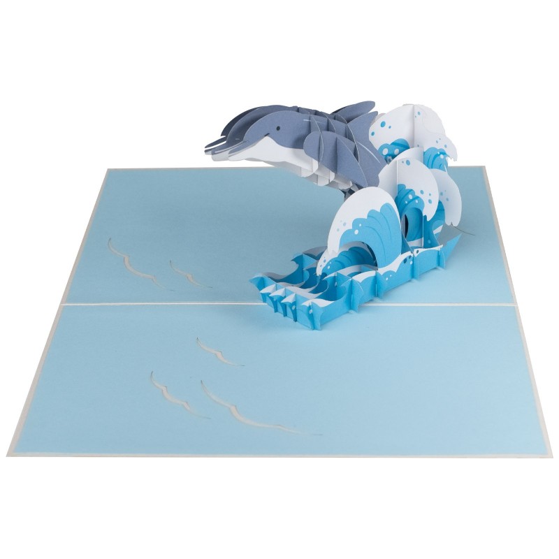 Dolphin pop up card