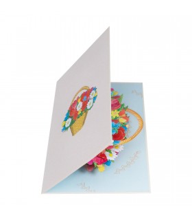 Flower Basket Pop Up Card