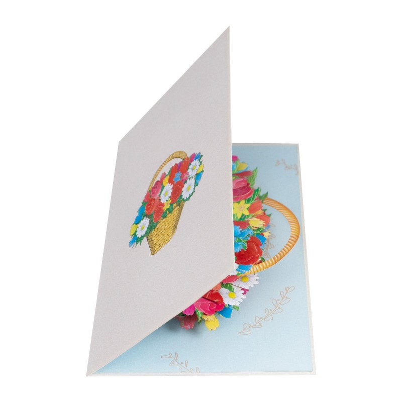 Flower Basket Pop Up Card