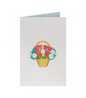 Flower Basket Pop Up Card