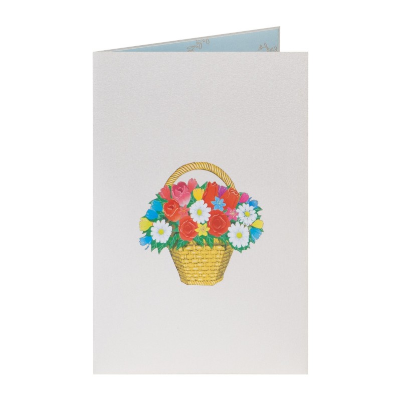 Flower Basket Pop Up Card