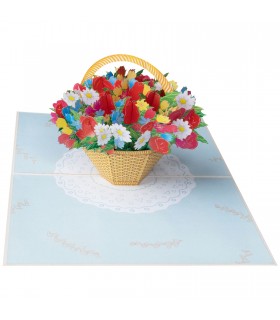 Flower Basket Pop Up Card