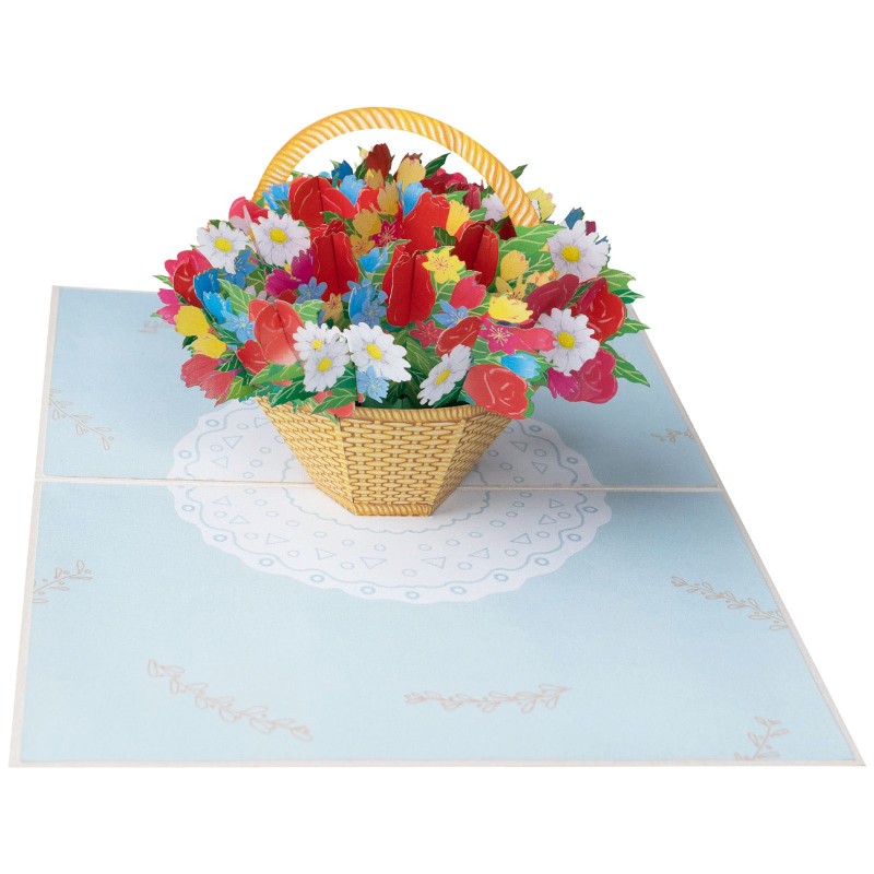 Flower Basket Pop Up Card