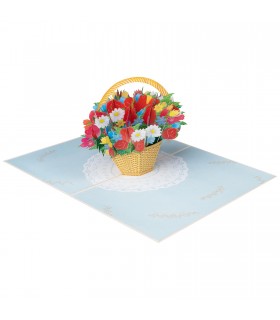 Flower Basket Pop Up Card