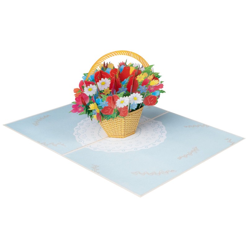 Flower Basket Pop Up Card
