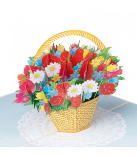 Flower Basket Pop Up Card