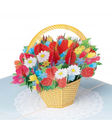 Flower Basket Pop Up Card