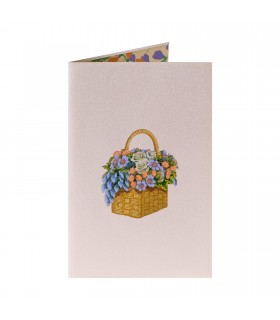 Flower Basket Pop Up Card