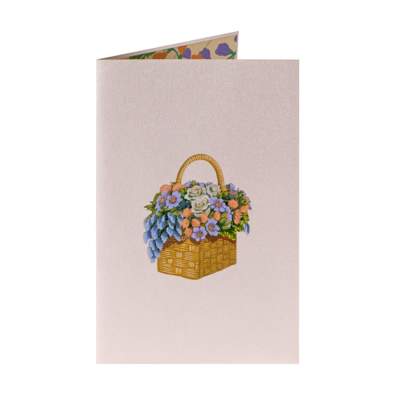 Flower Basket Pop Up Card