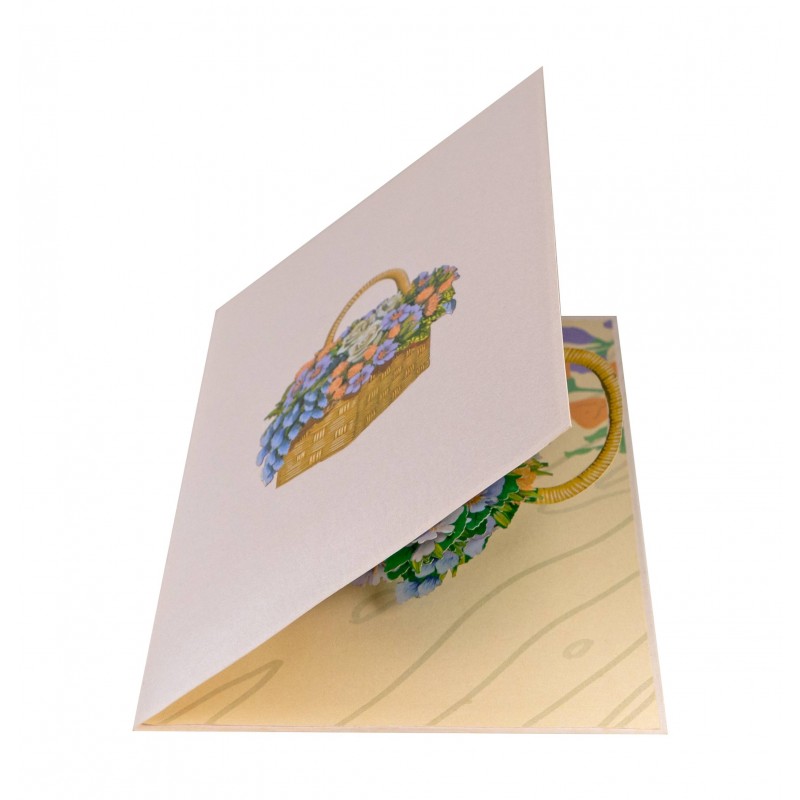 Flower Basket Pop Up Card