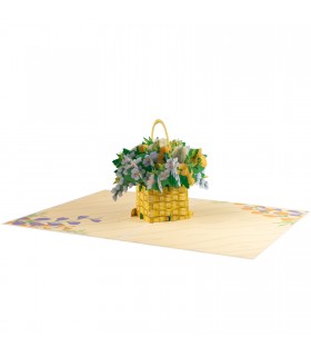 Flower Basket Pop Up Card