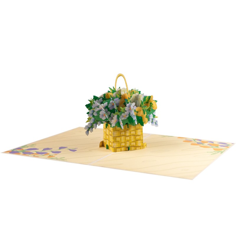 Flower Basket Pop Up Card