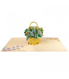 Flower Basket Pop Up Card