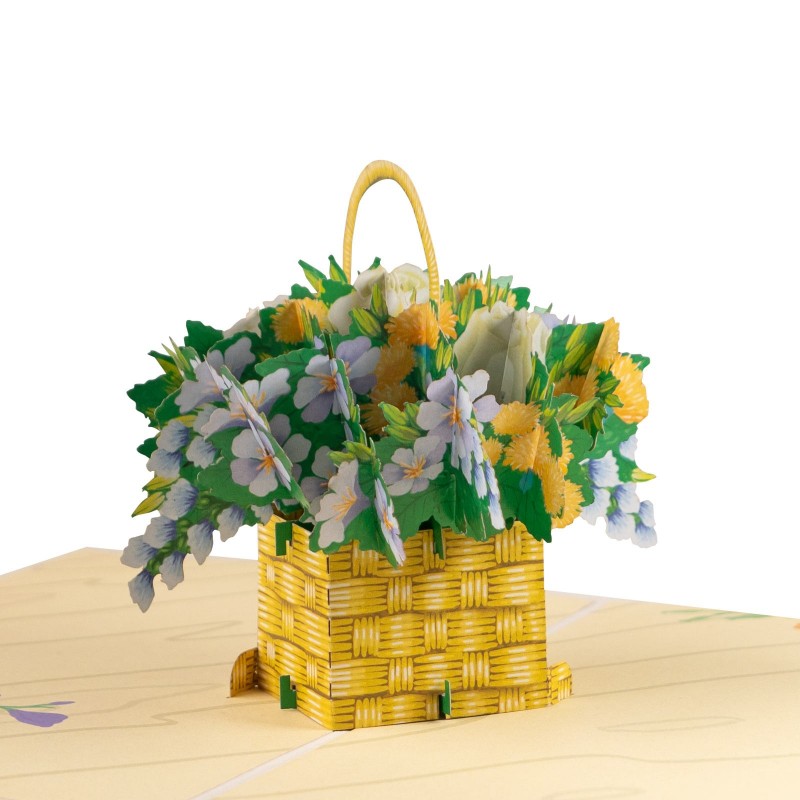 Flower Basket Pop Up Card