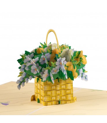 Flower Basket Pop Up Card