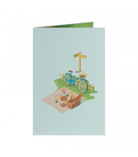 Women's bike Pop Up Card