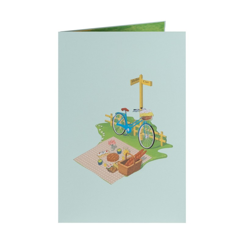 Women's bike Pop Up Card