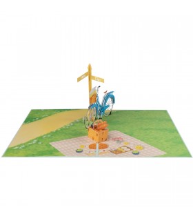 Women's bike Pop Up Card